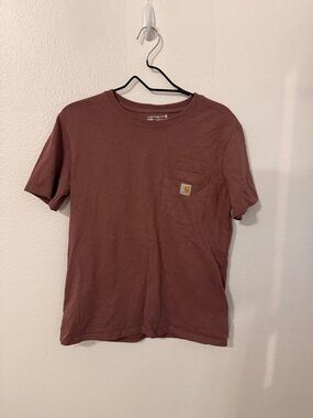 Carhartt Men’s Short-Sleeve Pocket Tee in Rust